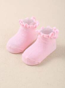 Newborn Baby Girls' Ruffled Ankle Socks - 10 - Pair Set For Everyday Cuteness And Coziness - Multicolor - View 2