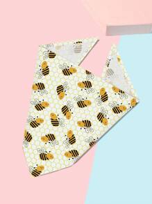 Bee Print Pet Bandana - Multicolor - View 10