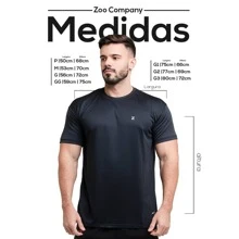 Men's Short Sleeve Dry Fit Gym Fitness T-Shirt Lisa Plus Size Zoo - 白色的 - 查看 6
