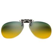 Multi-Color Summer Beach Holiday Unisex Eyeglasses, Round Shape Elegant UV Protection Clip-On Glasses Suitable For Fishing, Driving, Travel, Photography, Couples Clip-On Fit For Various Frames