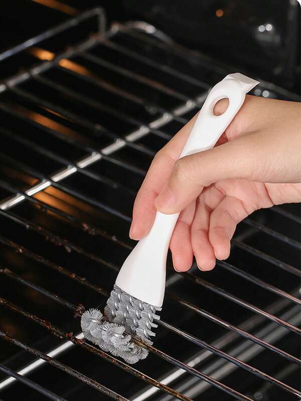 1 pieza, Cepillo de limpieza creativo, Cepillo de limpieza para parrillas de BBQ, Cepillo de limpieza para esquinas muertas y grietas, Cepillo de limpieza para cocina, estufas, fregaderos, hornos y encimeras, Descontaminación por potencia, Suministros de limpieza, Herramienta de limpieza, Útiles escolares