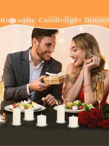 Platos de vidrio transparente para velas, bandeja redonda decorativa sostenedora de velas, platos para velas, posavasos de vidrio, centro de mesa para decoración del hogar, regalos para cumpleaños, graduación y bodas - Multicolor - Ver 7