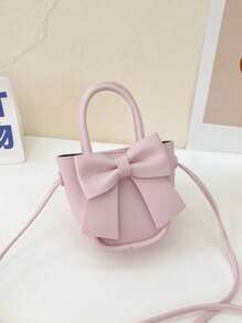 Conjunto de bolsa de mão e porta-moedas infantil, bolsa de Pu, presente de Natal