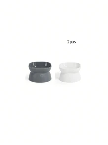 Mica Bowl, Cat Bowl, Dog Bowl, Pet Bowl With Slanted High Foot To Protect Neck, Pet Supplies