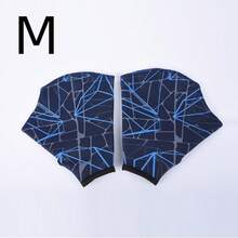 زعانف من النيوبرين المطبوع - معدات السباحة الصيفية للرجال والنساء - زعانف بشكل قدم البط للدفع بالماء - زعانف تدريب - قفازات سباحة - سباحة مائية - قفازات شبكية للتدريب المائي - معدات سباحة زعانف اليد - قفازات لملابس تدريب السباحة المائية - معدات الغوص للأيدي - الأسود - مشاهدة 9