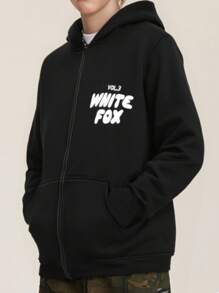 WHITEFOX Peripherals Support Clothes With The Same Men's And Women's Casual Zipper Sweatshirts, Fashion Hoodies, Tops, Cardigans, Jackets