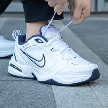 Nike Men's Air Monarch IV Cushioned Training Shoes, Casual Sports Shoes, Fashion Chunky Sneakers, 415445-102 - White - View 5