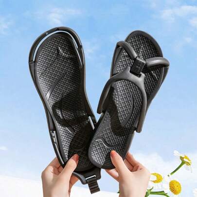 Foldable Travel Slippers, Women/Men Disposable Non-Slip Shower Slippers Hotel Use, Lightweight & Portable