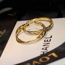 2025 New Round Twist Earrings, Irregular Gold Earrings, Best Gift Choice
