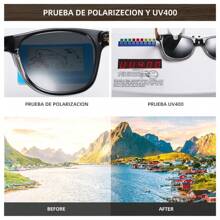 木纹印花休闲时尚眼镜 - 黑色 - 查看 4