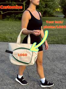 Bolso de lona personalizado: Cree como desee, su exclusivo y elegante compañero de viaje. Personalización diversa: puede personalizar textos, fotos y logotipos, convirtiendo el bolso en un símbolo único que muestra su estilo personalizado. - Multicolor - Ver 2