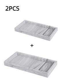 Plateau de rangement en silicone - Plateau de rangement pour éponge d'évier de cuisine, plateau de vanité créatif sans perforation, plateau de salle de bain, plateau à bijoux, organisateur de bijoux, organisateur de rangement, articles de cuisine, organisation et stockage, décoration de salle de bain, facile à nettoyer, rentrée des classes - Multicolore - Voir 21