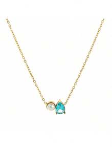 قلادة مصنوعة من الستانلس ستيل والذهب الأصفر مطلي بالكهرباء 18 قيراط، مقاومة للماء والعرق، مناسبة للارتداء اليومي، إكسسوارات للسيدات، هدية عيد الحب، هدية للأم، هدية عيد الأم