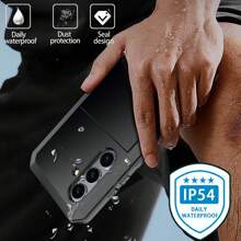 Ốp lưng điện thoại kim loại chống rơi cho dòng Galaxy S25 của ngành công nghiệp quân sự, Vỏ cứng silicon chống sốc toàn diện, Thời trang & Cá nhân hóa cho S25Ultra - màu đen - Xem 7