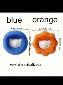 3/6pcs Pet Hair Remover For Laundry, Washing Machine Hair Catcher, Dryer Balls For Clothing Dog Cat Pet Fur Remover (Orange+Blue) - View 7