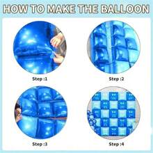 50 个 19 英寸双面方形背景墙气球(带绑带)生日、婚礼、周年纪念、节日派对装饰、主题派对背景墙装饰用品 - 50pcs方塊背景牆 - 查看 10