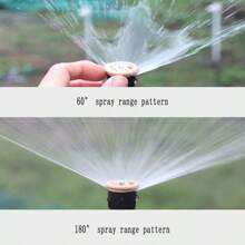1 pieza Aspersor de agua giratorio automático para el jardín, rociador de 360 grados para riego de césped, enfriamiento de techos, sistema de riego de plantas, adecuado para campos agrícolas, herramienta de riego