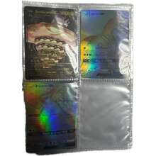 10pcs/20pcs/30pcs/50pcs Plastic Card Sleeves, Baseball Card Protectors, Clear Card Holder, Small Card Cover, GX VMax Game Cards Pocket Game Trading Card Storage Album Pages, For Birthday Christmas Collectors PP Storage Album With 4-Slot Clear Pages, Suitable For Collecting And Storing Photos And Cards Toys