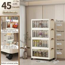 Storage Cabinet Home Organizer Cabinet Folding Clothes Cabinet For Clothes, Snack Storage, Baby Use, No-Installation Required - Multicolor - View 22