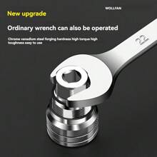 3pcs Multifunctional Universal Socket Tool, 3/8 Straight Handle Ratchet Wrench+Hexagonal Handle 3/8 Extension Rod+Single Head Adjustable Socket, Universal Maintenance Tool