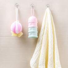 Bộ 6 móc dán tường dùng cho phòng tắm, nhà bếp, trần nhà, tường, cửa, áo choàng tắm (Bộ 6 chiếc) - Nhiều màu - Xem 6