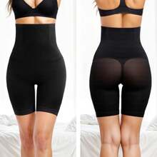 Sheonly 2 Colors Fashion Women Seamless Underwear,Women High Wasit Body Shapewear Shorts,Sexy Hip Enhancer Shapewear Panties,Ladies Slim Fit Tummy Control Bodyshaper Panties(S-XXL) - Black - View 1