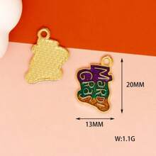 10 件各式化妆舞会面具吊坠，镀层，适合制作珠宝、歌剧、戏剧、喜剧和悲剧 DIY 工艺配件，用于耳环、手镯、项链