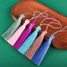 10 件/包 15 厘米光滑流苏挂绳、书签、礼品盒、扇子装饰、钥匙链、DIY 珠宝耳环发饰材料、家居装饰配件 - 彩色 - 查看 5