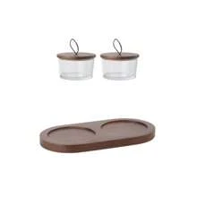 1set New Creative Glass Living Room Fruit Plate With Lid, Japanese Style Multi-Compartment Dry Fruit Tray, Household Tea Table Fruit Plate
