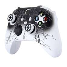 RALAN Lightning Design Controller Skin With 2 Thumb Grips Compatible With Xbox Series X Wireless Controller , Anti-Slip Silicone Controller Cover Protector Case - Multicolor - View 11