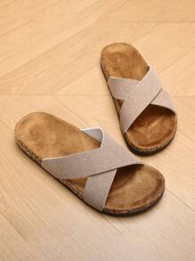 2025 New Vintage Birkenstyle Cork Sole Men Casual Slide Sandals, Suitable For Outdoor, Commute And Indoor Home Use