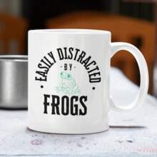 Frog Mug, Funny Frog Mug, Frog Lover Gift, Frogs Mugs, Frog Gift For Women, Frog Gifts, Gift For Frog Lovers, Funny Animal Mug11oz Ceramic Coffee Mug - Valentine's Day, Birthday,Woman's Day Gift, Easter Day Gift Idea For Dad Mom Friends Girlfriend Boyfriend - 預設 - 查看 11
