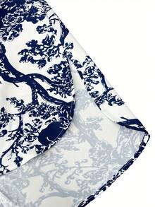 秋冬季女式加大码复古随机印花休闲宽松衬衫，优雅奢华上衣，适合度假、海滩、万圣节、圣诞节、新年、感恩节、派对、郊游等场合。