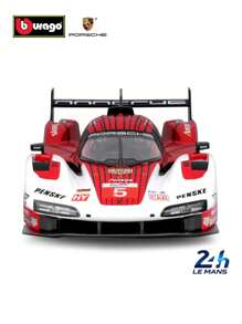 Burago Bburago 1:43 Porsche 963 #5 24h LeMans 2023 Cameron, Christensen, Makowiecki Racing Model Car Modelo Presente de Natal