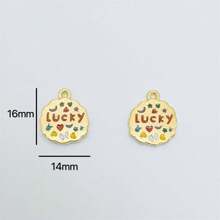 10pcs Assorted Colorful Enameled Alloy Lucky Pendant Charms, Suitable For DIY Jewelry Making - Perfect For Necklaces, Bracelets, Earrings, Keychains - Great For Valentine's Day, New Year, Christmas Gifts And Handcraft, Jewelry Decoration