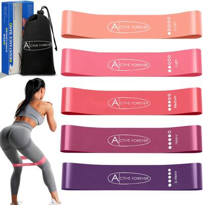  ACTIVE FOREVER Resistance Band, Pull Up Assist Band, Fitness Band, Suitable For Muscle Stretching, Yoga, Exercise