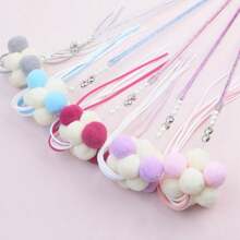 1/5 Piezas Palo de juego para gatos amantes de los gatos y madres de gatos, con plumas suaves y esponjosas de colores, provisto de campana, seguro y resistente a mordeduras, duradero, adecuado para interactuar y ejercitar a gatos amantes de los gatos y madres de gatos. Proporciona juguetes y suministros perfectos para la diversión sin fin de los amantes de los gatos y madres de gatos, juguetes lindos para sostener en la mano.