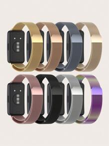 1 buc. Curea de ceas inteligentă milaneză din oțel inoxidabil, detașabilă magnetică solidă, compatibilă cu Band 8 / Band 9