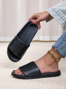 Women's Outdoor Slippers, Soft & Comfortable Couple Indoor Home Slippers, Anti-Slip Bathroom Shower Sandals