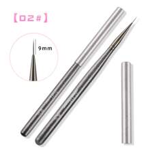 1/6Pcs Nylon Hair UV Gel Acrylic Nail Art Builder Brush Pen Drawing Pens For Nail Design Nail Supplies For Professionals