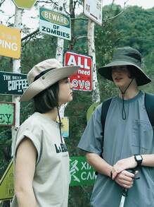 Quick Dry Bucket Hat With Drawstring For Man Summer Sun Protection Cap For Outdoor Activities Like Hiking And Western Cowboy Hat For Men Casual School - A - View 4