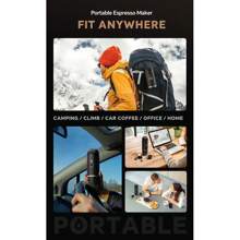 Black /Green Portable Heating Coffee Machine Wireless Electric Coffee Maker Fit Capsule Powder & French Press Pot For Car - Black - View 4