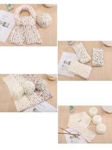 1/2pcs Jelly Bean Style Mohair Yarn Ball,Hand Made Spray Color Slub Wool Yarn Ball,Multicolor Speckled Mohair Bulky Yarn,ForKnitting DIY Scarves Hats Crafts,DIY Knitting Of Dolls, Bags, Sweaters, Blankets Etc. - Multicolor - View 3