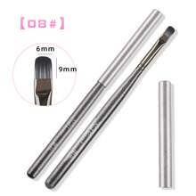 1/6Pcs Nylon Hair UV Gel Acrylic Nail Art Builder Brush Pen Drawing Pens For Nail Design Nail Supplies For Professionals