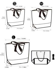 10 pièces/5 pièces/1 pièce Sacs fourre-tout cadeaux avec décoration de nœud noir et blanc simple. Grands sacs de transport en papier blanc. Sacs de shopping de couleur unie. Fournitures pour petites entreprises. Fête des pères, Fête des mères, rentrée scolaire, mariage d'été, anniversaire. Sacs cadeaux de qualité supérieure. Les meilleurs et les moins chers. Faveurs de mariage. Les meilleurs sacs cadeaux pour la famille et les amis