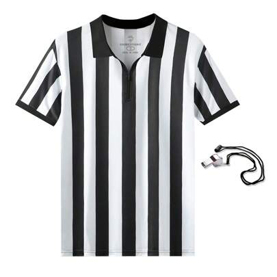 Referee Shirt Men's Basketball Soccer Referee Jersey 100% Polyester Referee Uniform Adults Football Referee Uniform