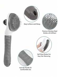 Cat/Dog Lover Gift And Dog/Cat Mom Love Pet Bath 3-Piece Set, Cute Bath Towel (Super Absorbent With Cute Embroidery) + Cat/Dog Lover Gift And Dog/Cat Mom Love Pet Bath Brush (Built-In Soap Sink) For Cat Lover And Cat Mom Loves And Dog Lover And Dog Mom Loves + Cat/Dog Lover Gift And Dog/Cat Mom Love Pet Grooming Brush (Cat/Dog Lover Gift And Dog/Cat Mom Love Pet Massage Brush, Jump Brush)