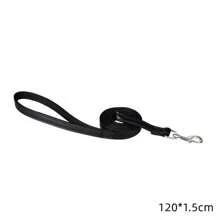 Size 120cm Pet Leashes PU Leather Padded Nylon Dog Training Rope Leads For Dog Cat Walking Puppy Leash Blue Black Red Pink