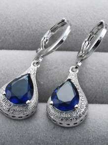 1 对时尚创意奢华闪亮独特设计波西米亚风格耳环，适合女性日常佩戴