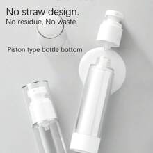 3pcs 15ml 30ml 50ml Clear Airless Pump Bottles | Refillable Travel Makeup Dispenser - Clear - View 3